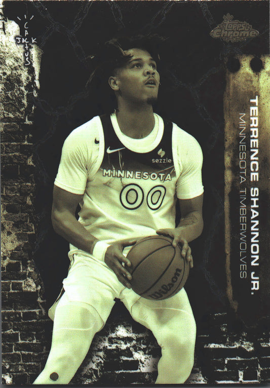 2025 Topps Chrome Cactus Jack Terrence Shannon Jr. #34 Minnesota Timberwolves