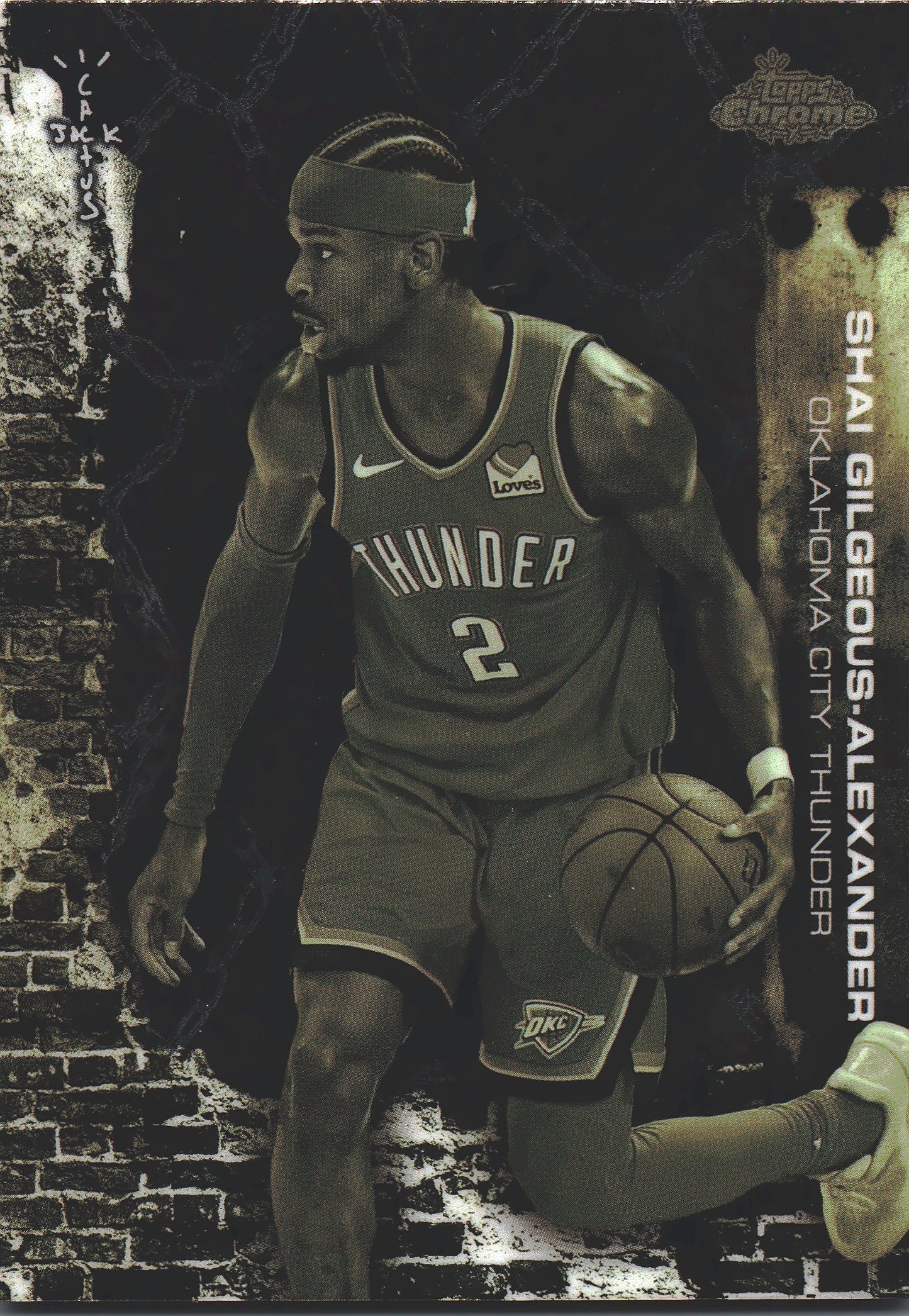 2025 Topps Chrome Cactus Jack Shai Gilgeous-Alexander #35 Oklahoma City Thunder