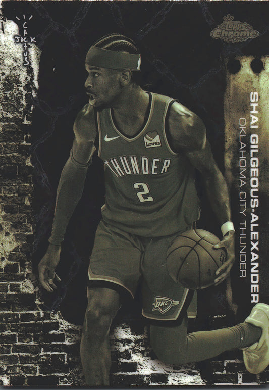 2025 Topps Chrome Cactus Jack Shai Gilgeous-Alexander #35 Oklahoma City Thunder