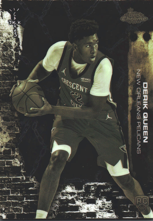 2025 Topps Chrome Cactus Jack Derik Queen RC #73 New Orleans Pelicans
