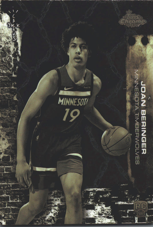 2025 Topps Chrome Cactus Jack Joan Beringer RC #77 Minnesota Timberwolves