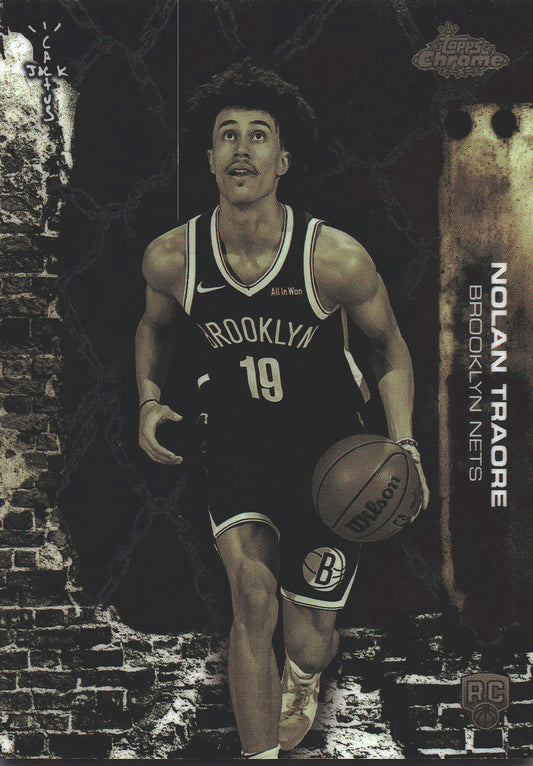 2025 Topps Chrome Cactus Jack Nolan Traore RC #79 Brooklyn Nets