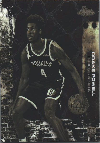 2025 Topps Chrome Cactus Jack Drake Powell RC #82 Brooklyn Nets