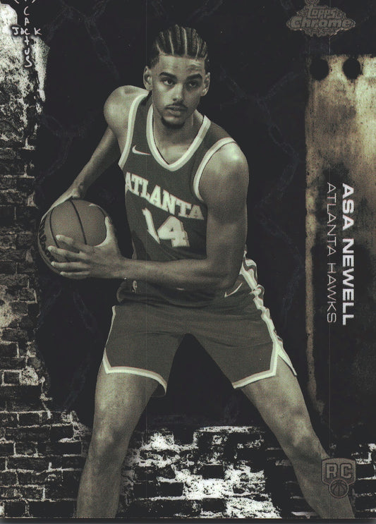 2025 Topps Chrome Cactus Jack Asa Newell RC #83 Atlanta Hawks