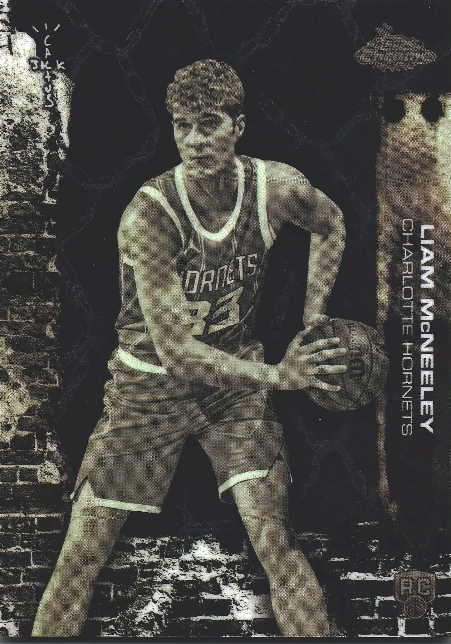 2025 Topps Chrome Cactus Jack Liam McNeeley RC #89 Charlotte Hornets
