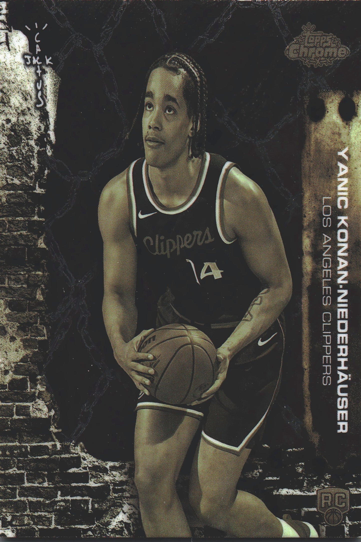 2025 Topps Chrome Cactus Jack Yanic Konan-Niederhäuser RC #90 Los Angeles Clippers