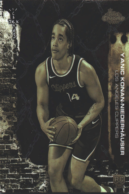 2025 Topps Chrome Cactus Jack Yanic Konan-Niederhäuser RC #90 Los Angeles Clippers