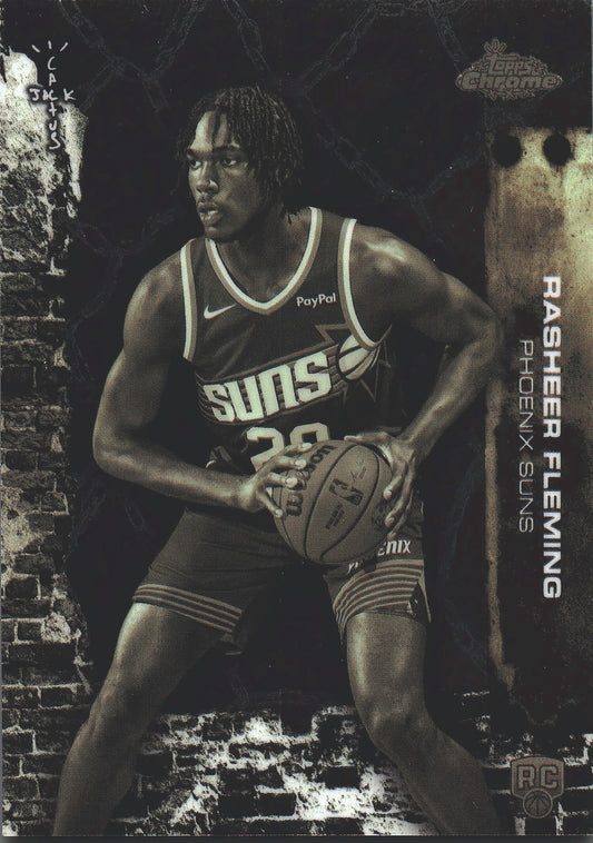 2025 Topps Chrome Cactus Jack Rasheer Fleming RC #91 Phoenix Suns