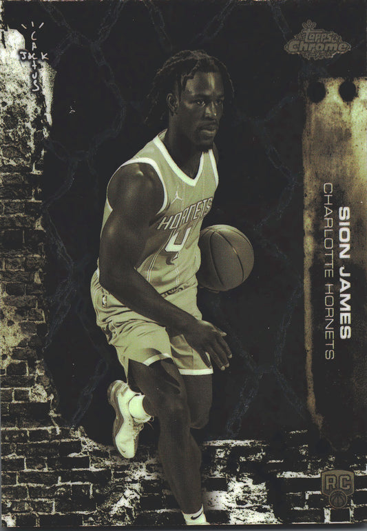 2025 Topps Chrome Cactus Jack Sion James RC #93 Charlotte Hornets