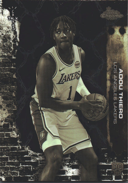 2025 Topps Chrome Cactus Jack Adou Thiero RC #96 Los Angeles Lakers
