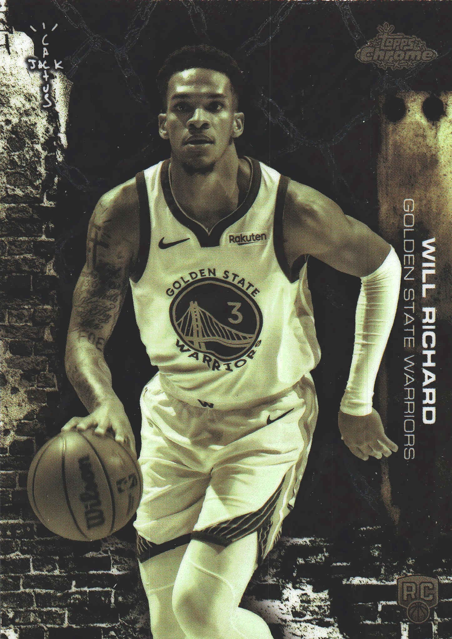 2025 Topps Chrome Cactus Jack Will Richard RC #97 Golden State Warriors