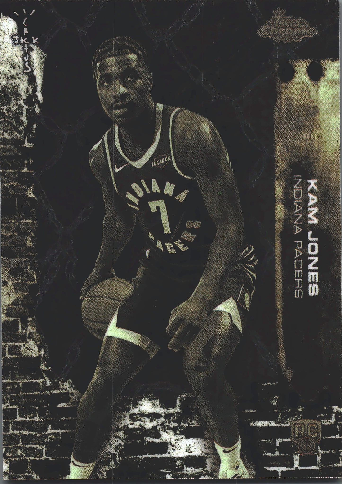2025 Topps Chrome Cactus Jack Kam Jones RC #99 Indiana Pacers