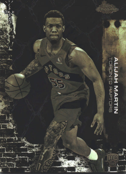 2025 Topps Chrome Cactus Jack Alijah Martin RC #100 Toronto Raptors