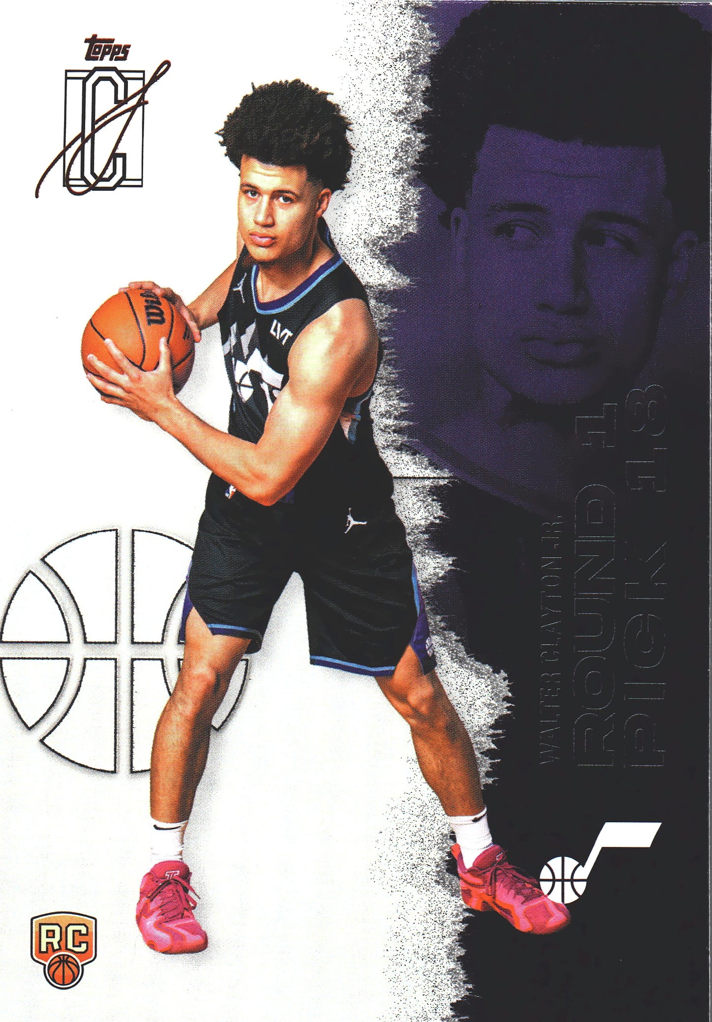 2025 Topps Signature Class Walter Clayton Jr. RC #114 Utah Jazz