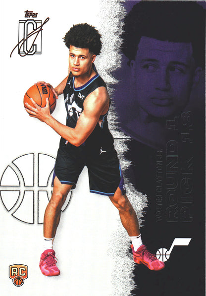 2025 Topps Signature Class Walter Clayton Jr. RC #114 Utah Jazz