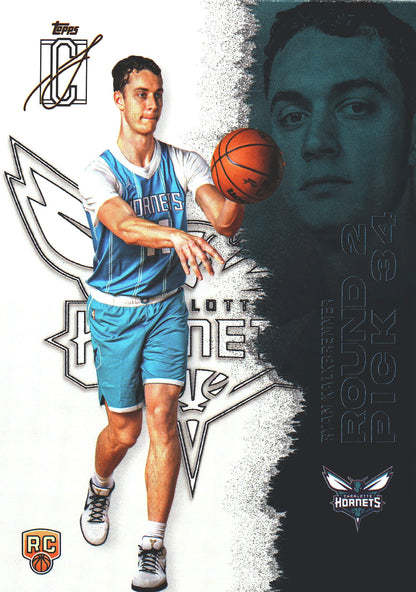 2025 Topps Signature Class Ryan Kalkbrenner RC #127 Charlotte Hornets