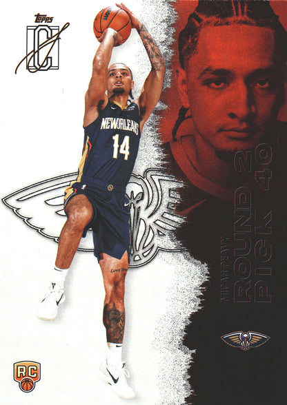 2025 Topps Signature Class Micah Peavy RC #133 New Orleans Pelicans