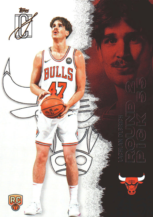 2025 Topps Signature Class Lachlan Olbrich RC #145 Chicago Bulls