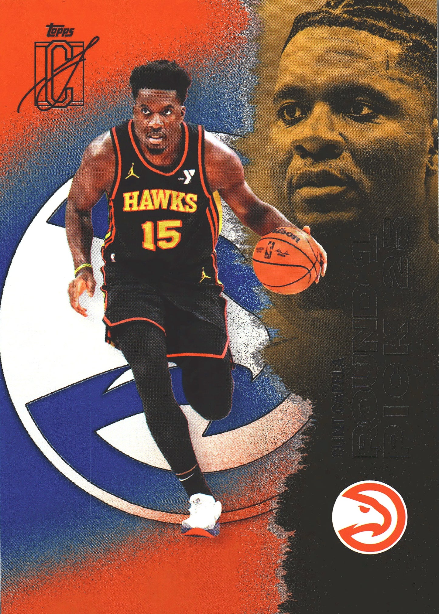 2025 Topps Signature Class Orange Clint Capela #48 Atlanta Hawks