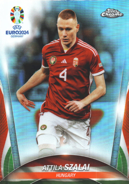 2024 Topps Chrome EURO Refractor Attila Szalai #12 Hongrie