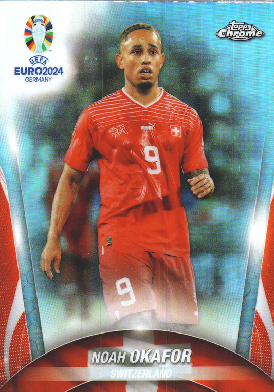 2024 Topps Chrome EURO Refractor Noah Okafor #13 Suisse