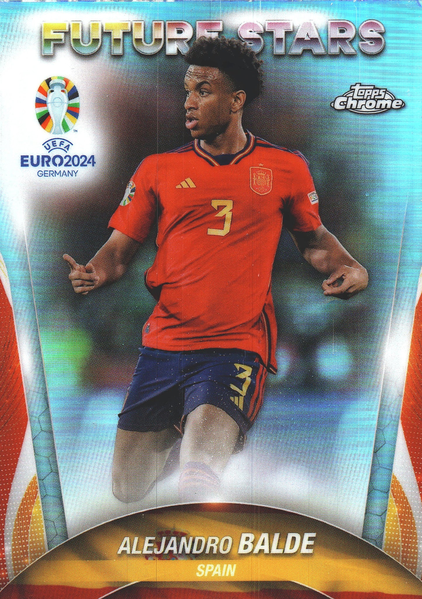 2024 Topps Chrome EURO Refractor Alejandro Balde FS #20 Espagne