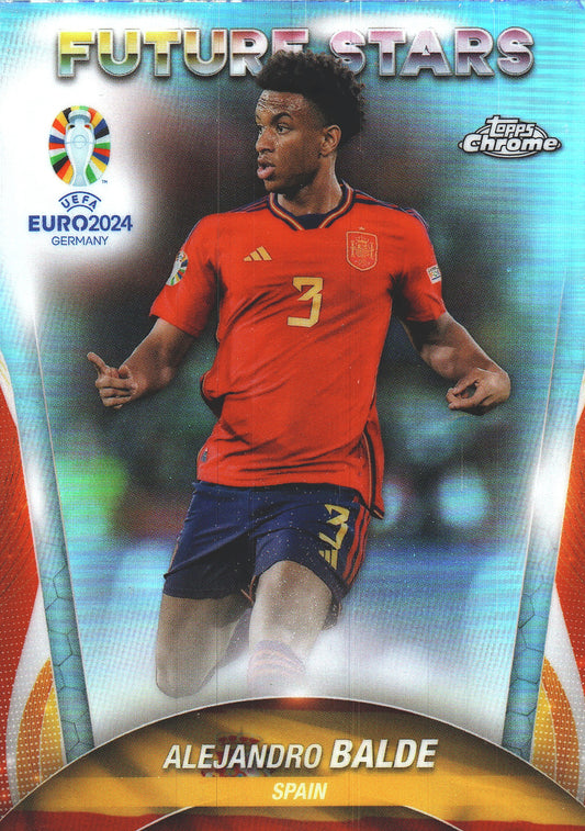 2024 Topps Chrome EURO Refractor Alejandro Balde FS #20 Espagne