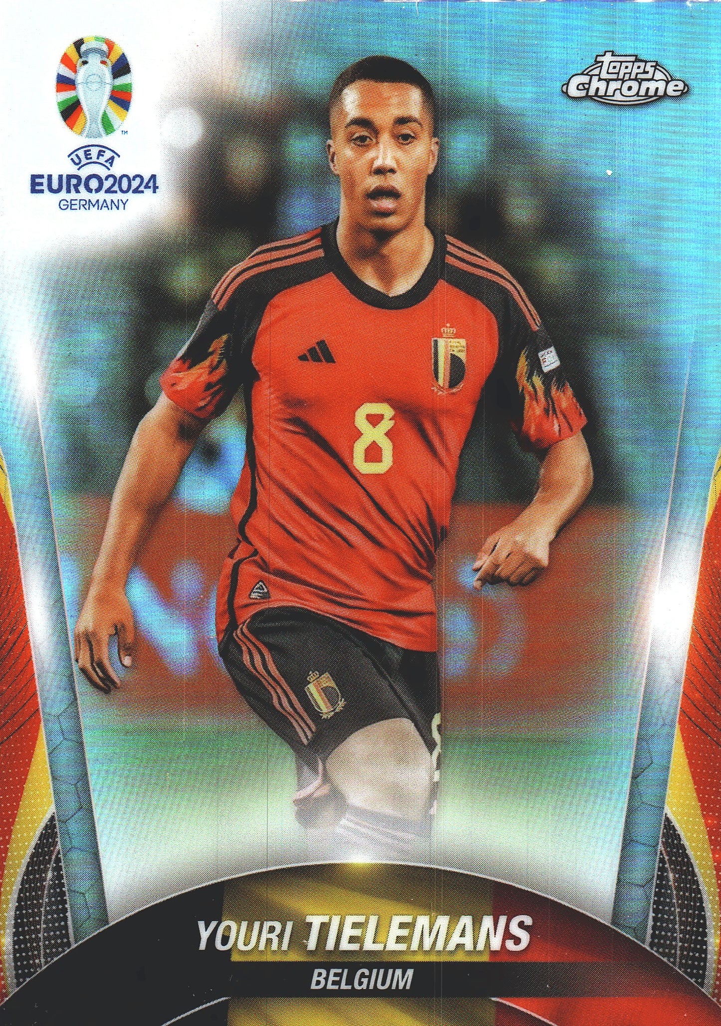 2024 Topps Chrome EURO Refractor Youri Tielemans #32 Belgique
