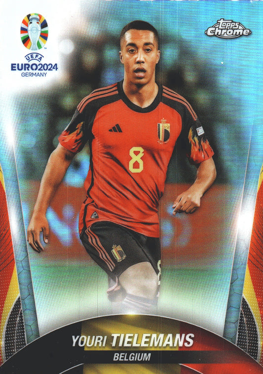 2024 Topps Chrome EURO Refractor Youri Tielemans #32 Belgique