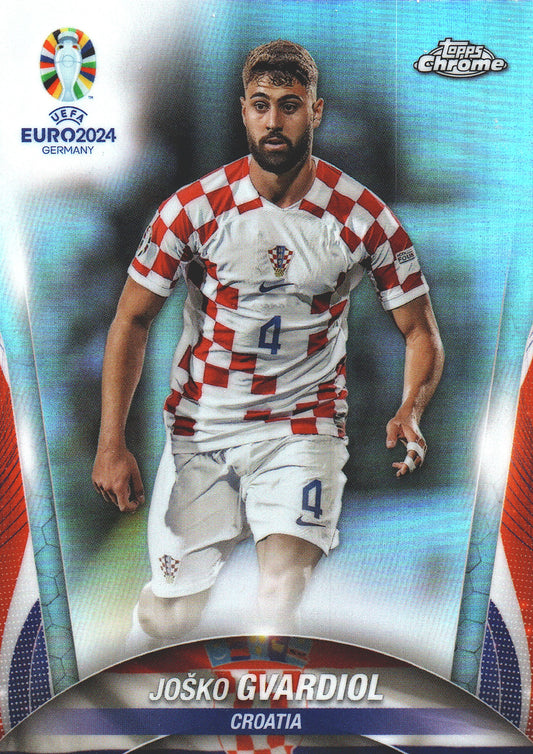 2024 Topps Chrome EURO Refractor Joško Gvardiol #41 Croatie