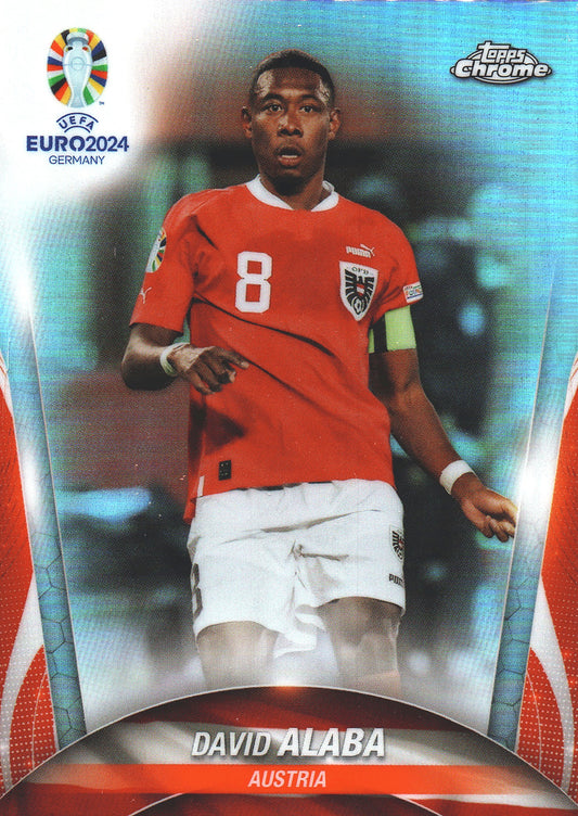 2024 Topps Chrome EURO Refractor David Alaba #52 Autriche