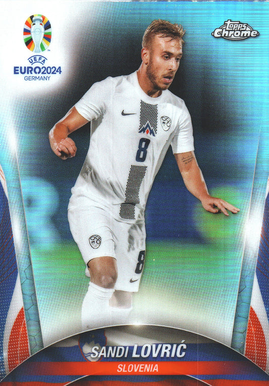 2024 Topps Chrome EURO Refractor Sandi Lovrić #77 Slovénie