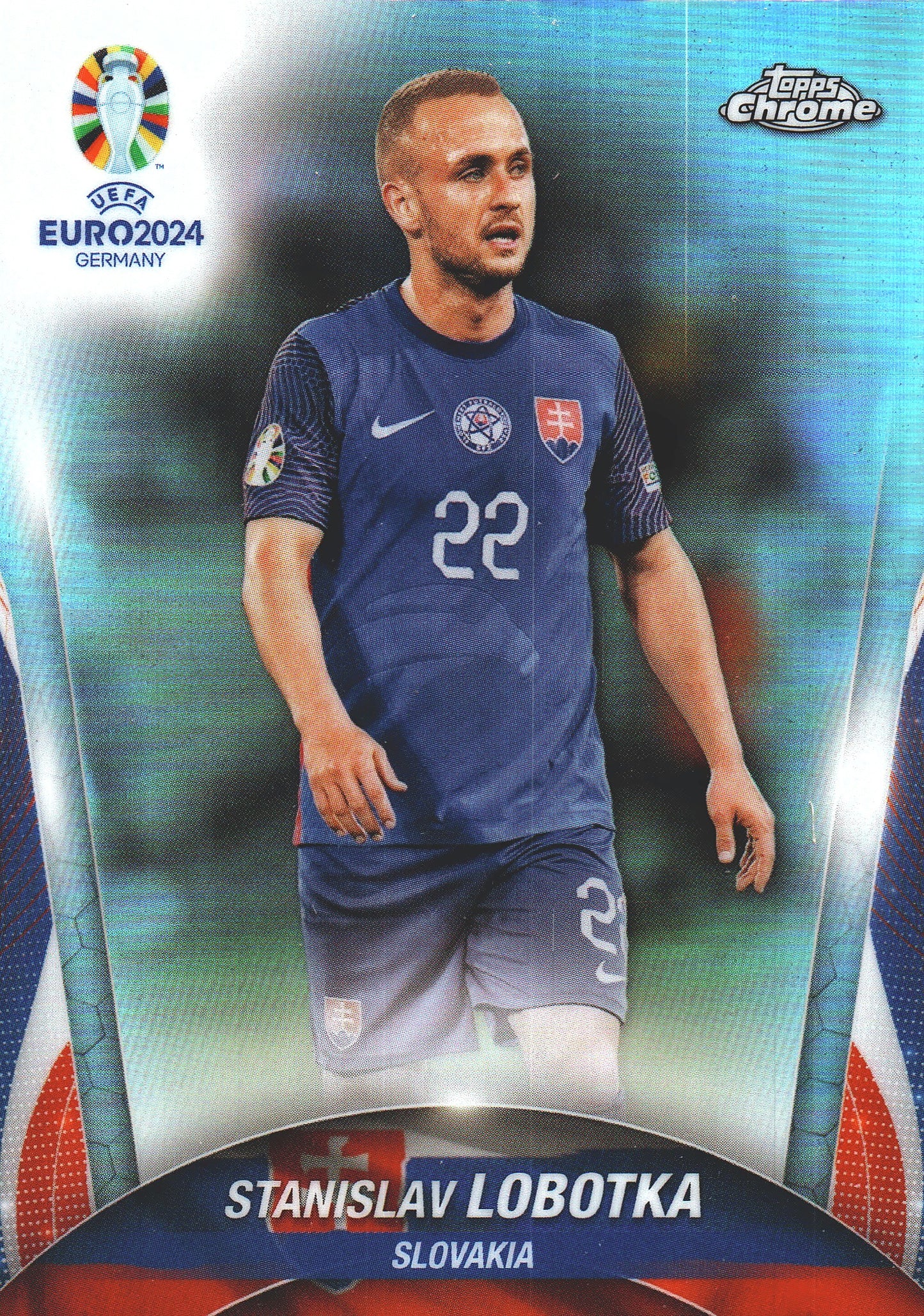 2024 Topps Chrome EURO Refractor Stanislav Lobotka #78 Slovaquie