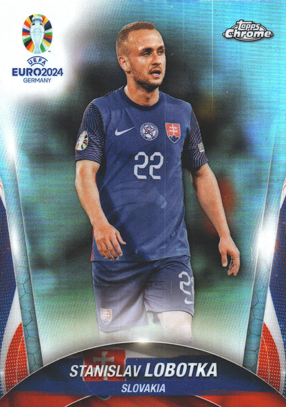 2024 Topps Chrome EURO Refractor Stanislav Lobotka #78 Slovaquie