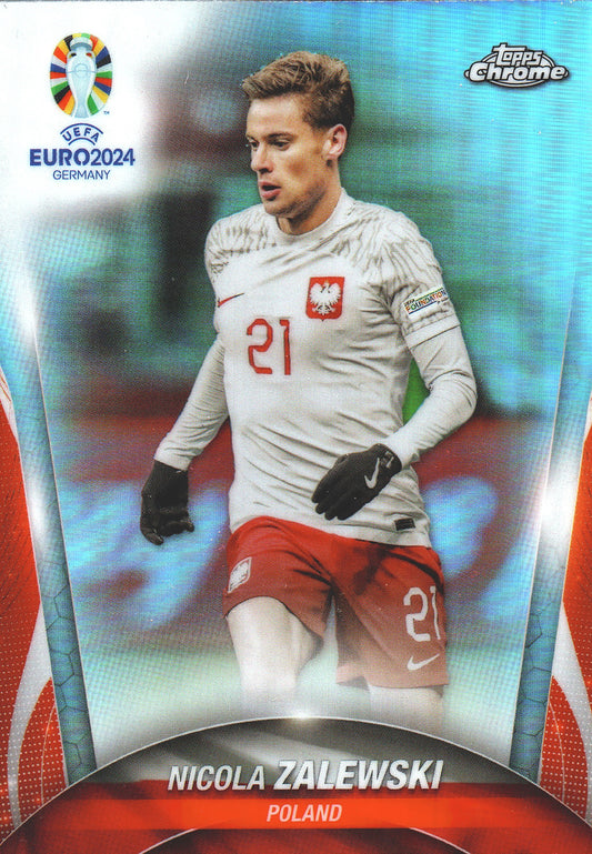 2024 Topps Chrome EURO Refractor Nicola Zalewski #79 Pologne