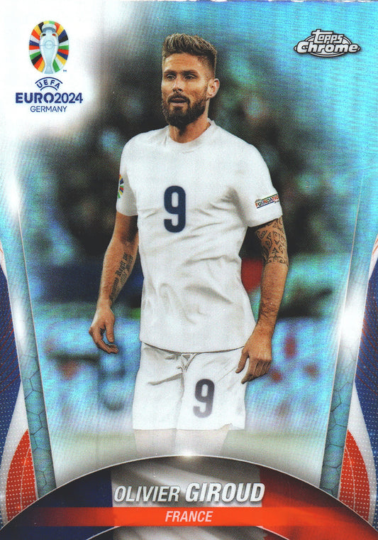 2024 Topps Chrome EURO Refractor Olivier Giroud #85 France