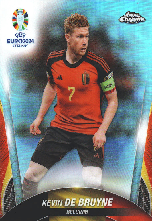 2024 Topps Chrome EURO Refractor Kevin De Bruyne #86 Belgique