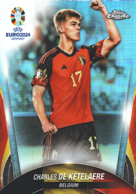 2024 Topps Chrome EURO Refractor Charles De Ketelaere #89 Belgique