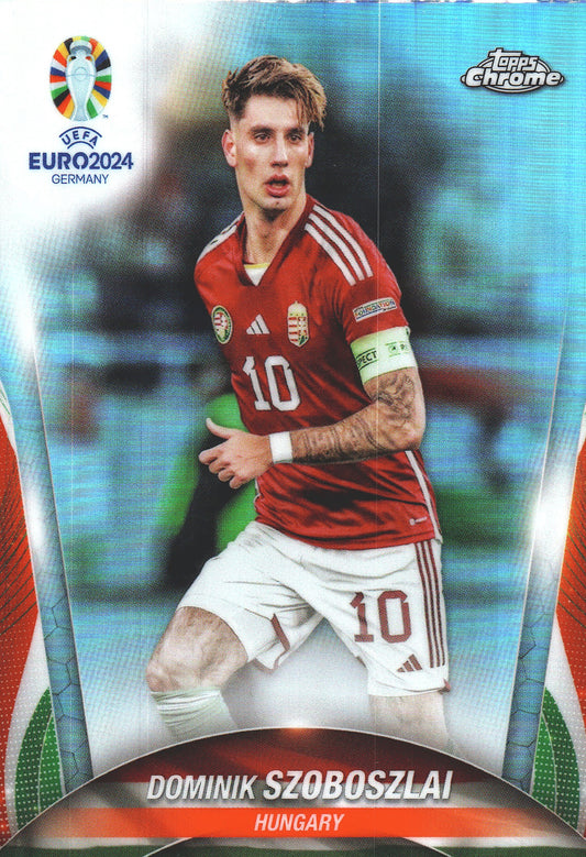 2024 Topps Chrome EURO Refractor Dominik Szoboszlai #90 Hongrie