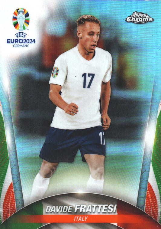2024 Topps Chrome EURO Refractor Davide Frattesi #99 Italie