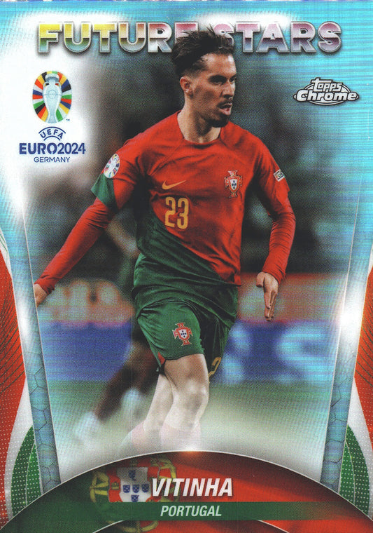 2024 Topps Chrome EURO Refractor Vitinha FS #101 Portugal