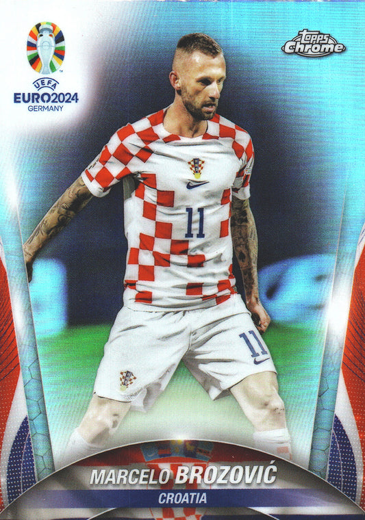 2024 Topps Chrome EURO Refractor Marcelo Brozović #102 Croatie