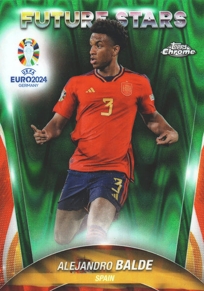2024 Topps Chrome EURO Green Wave Alejandro Balde FS #20 Espagne
