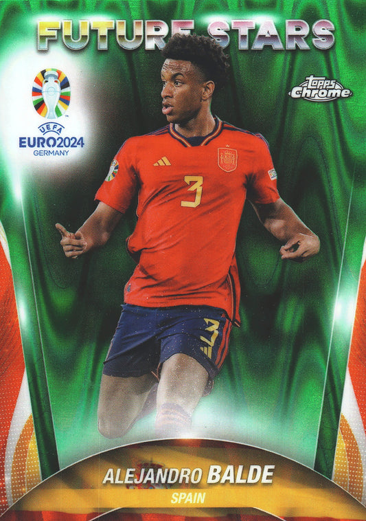 2024 Topps Chrome EURO Green Wave Alejandro Balde FS #20 Espagne