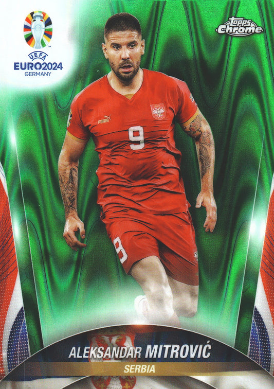 2024 Topps Chrome EURO Green Wave Aleksandar Mitrović #22 Serbie