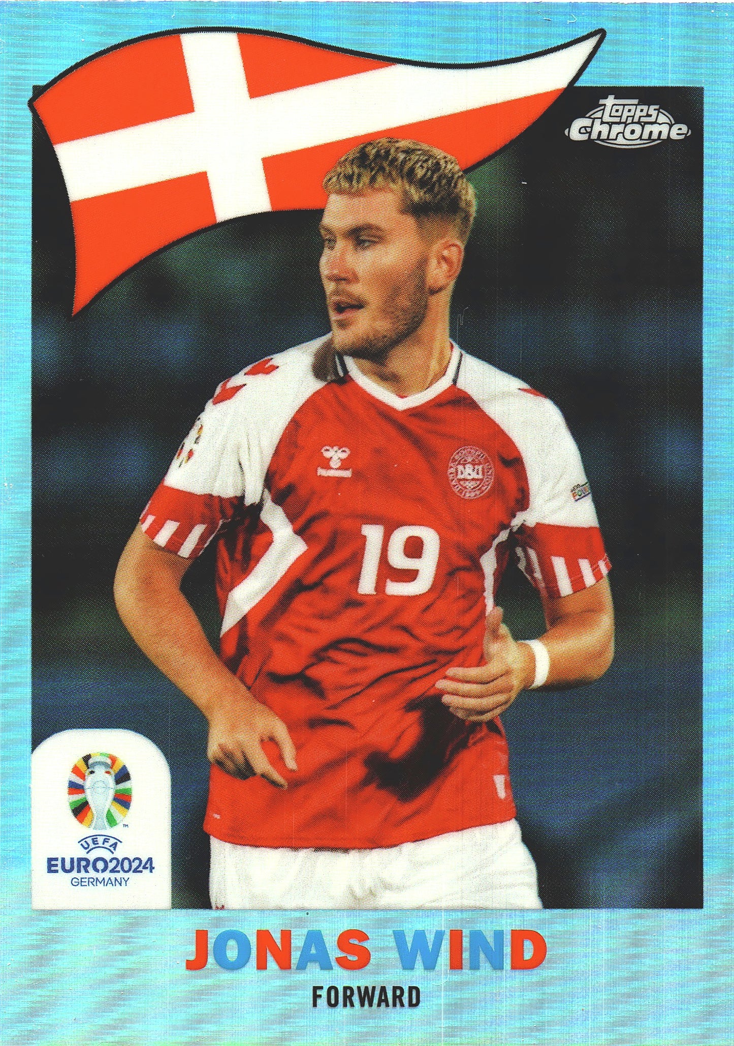 2024 Topps Chrome EURO 1960 Jonas Wind #TC-7 Danemark