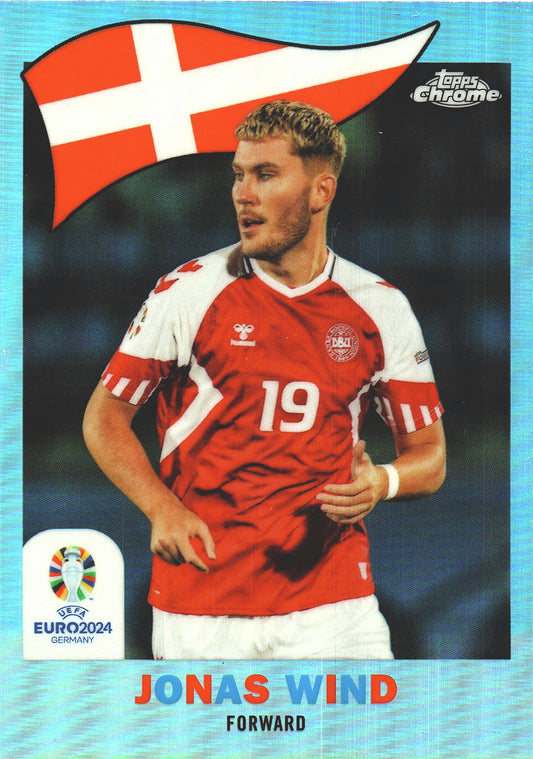 2024 Topps Chrome EURO 1960 Jonas Wind #TC-7 Danemark