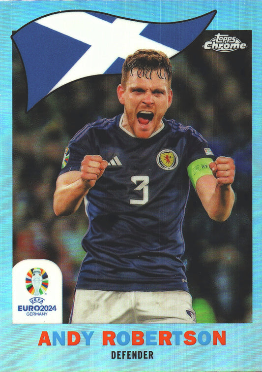2024 Topps Chrome EURO 1960 Andy Robertson #TC-10 Écosse