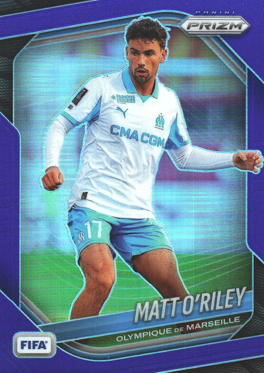 2025 Panini Prizm FIFA Blue /199 Matt O’Riley #115 Marseille