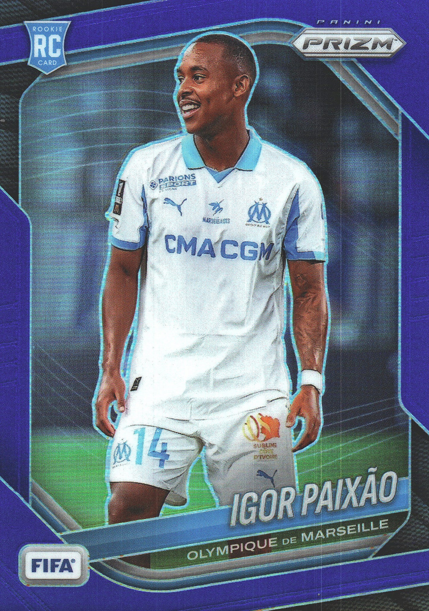 2025 Panini Prizm FIFA Blue /199 Igor Paixão #146 Marseille